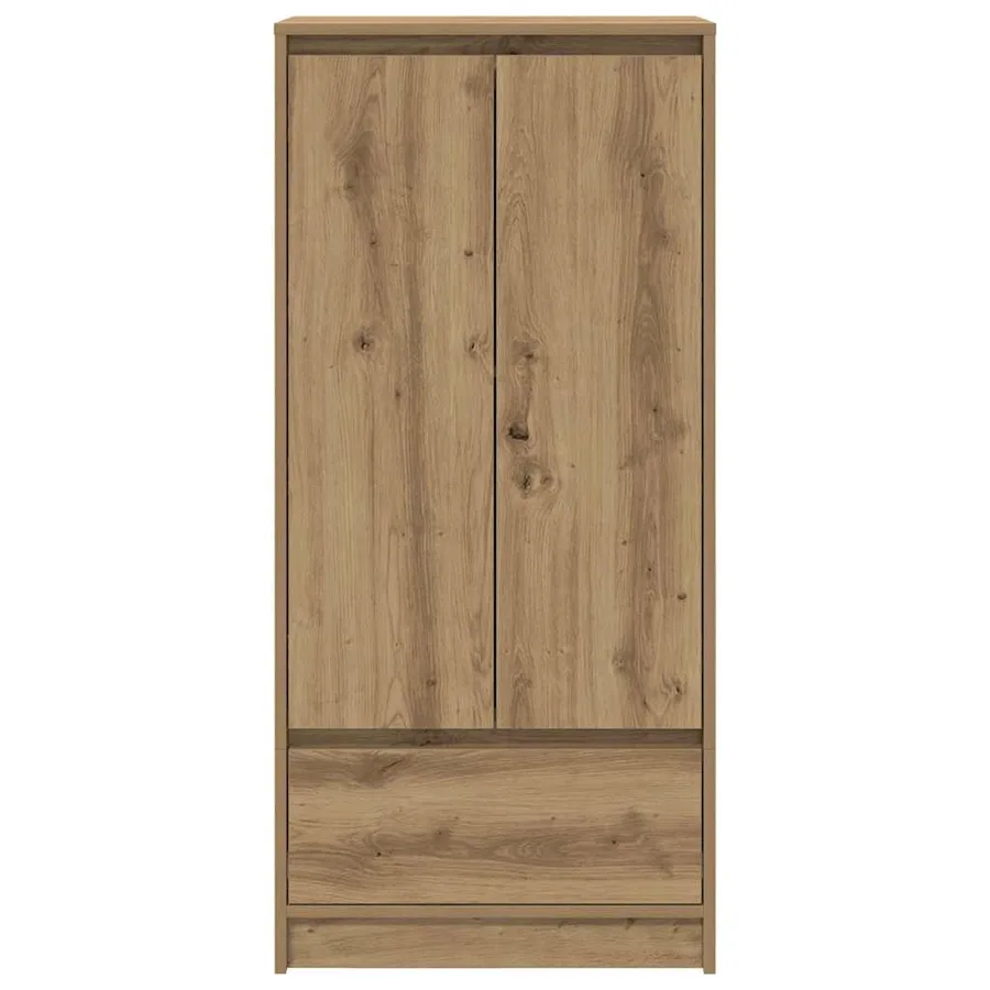 Armoire avec tiroir chêne artisanal 55,5x34x119,5 cm - 6