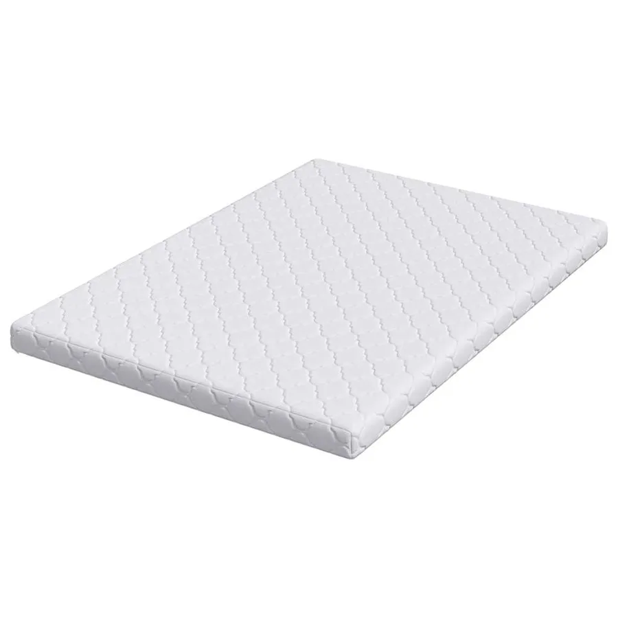 Matelas Blanc 140 x 200 cm Tissu jacquard - 5
