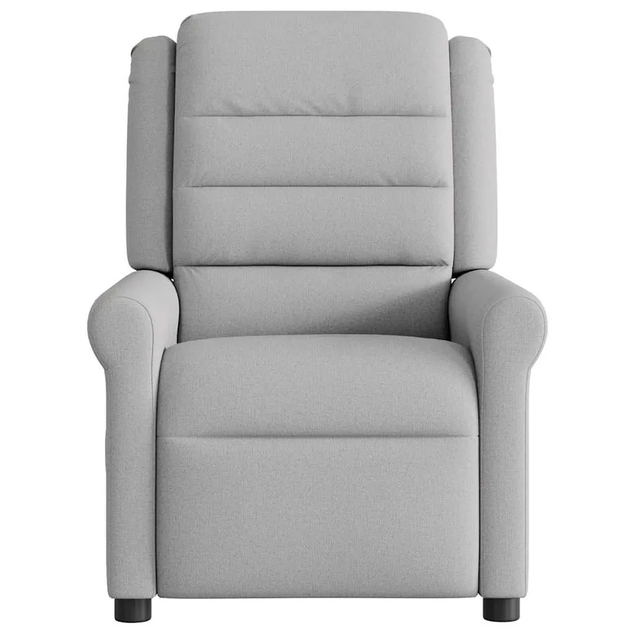 Fauteuil inclinable électrique gris nuage tissu - 5