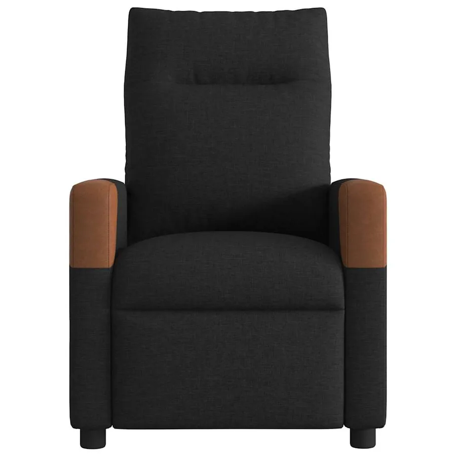 Fauteuil inclinable Noir Tissu - 3
