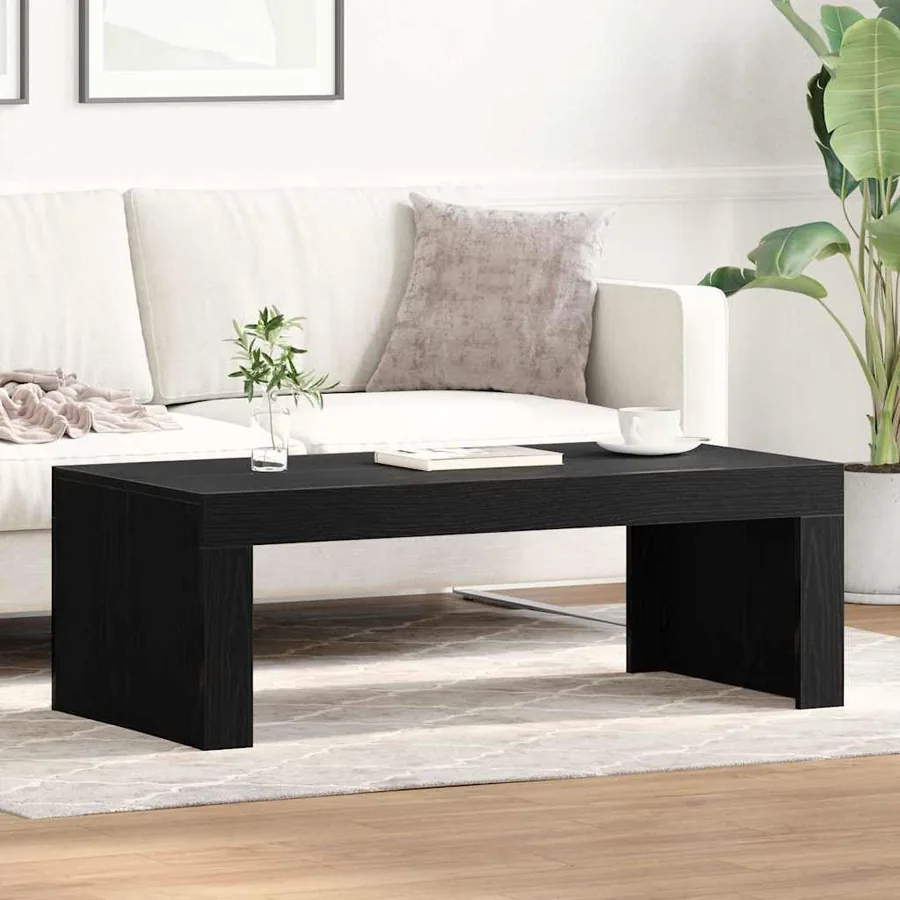 Table basse Chêne noir 102 x 50 x 35 cm Bois d'ingénierie
