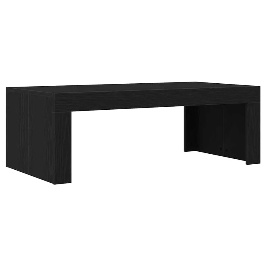 Table basse Chêne noir 102 x 50 x 35 cm Bois d'ingénierie - 2