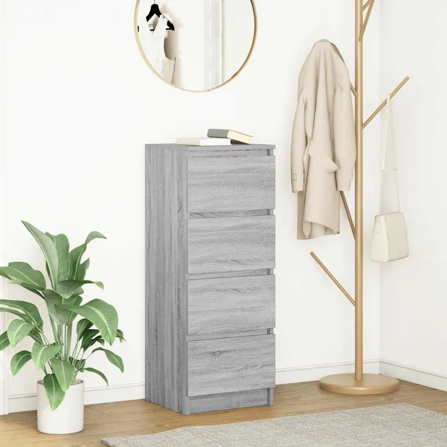 Buffet sonoma gris 37,5x35x99 cm bois d'ingénierie