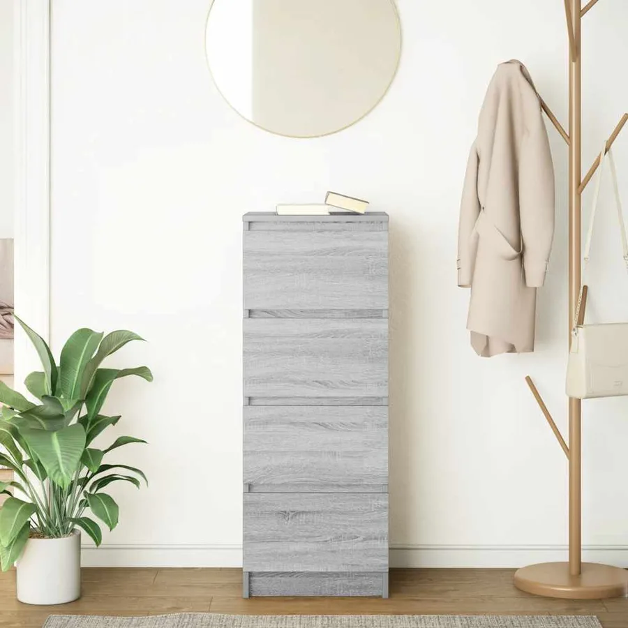Buffet sonoma gris 37,5x35x99 cm bois d'ingénierie - 3