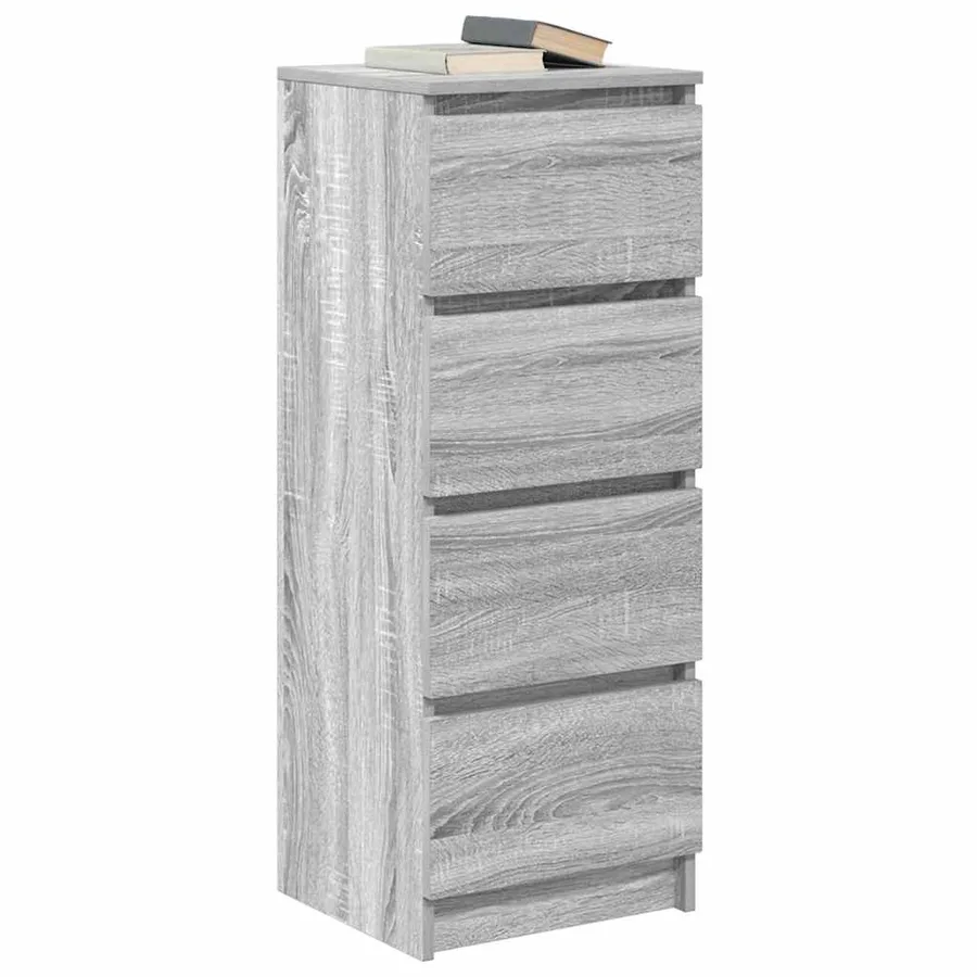 Buffet sonoma gris 37,5x35x99 cm bois d'ingénierie - 4