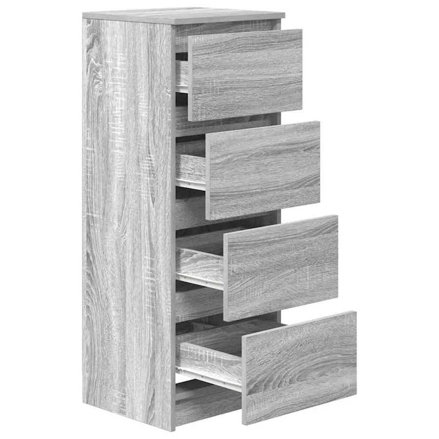 Buffet sonoma gris 37,5x35x99 cm bois d'ingénierie - 5