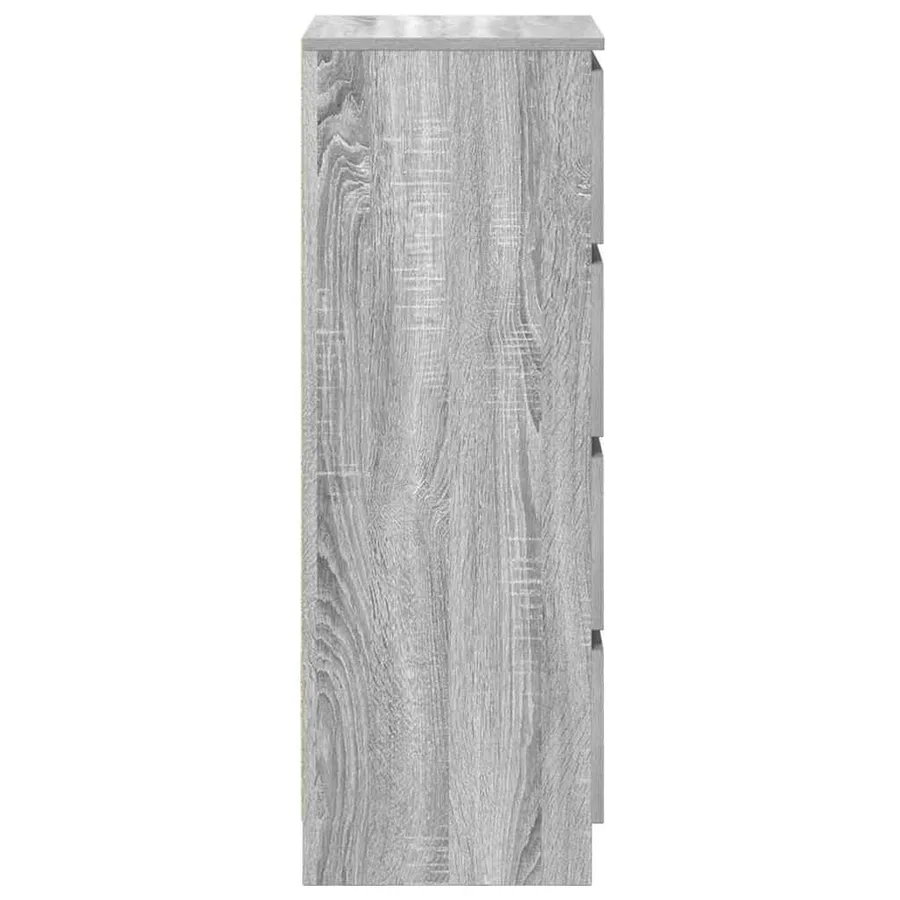 Buffet sonoma gris 37,5x35x99 cm bois d'ingénierie - 7