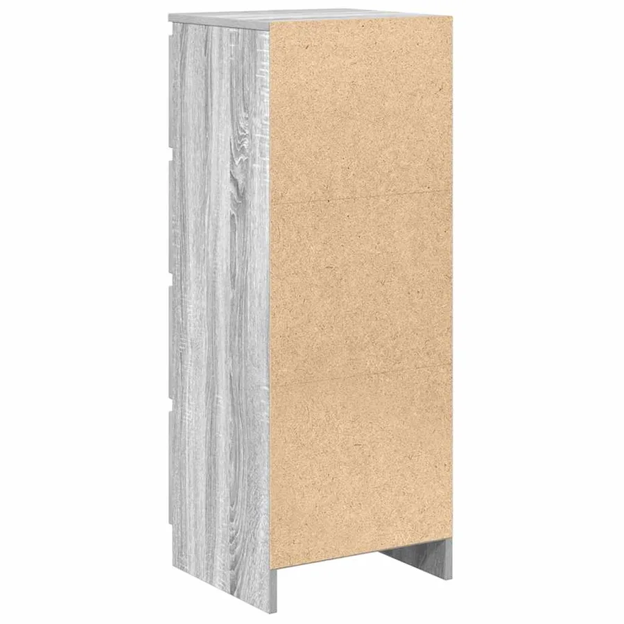 Buffet sonoma gris 37,5x35x99 cm bois d'ingénierie - 8