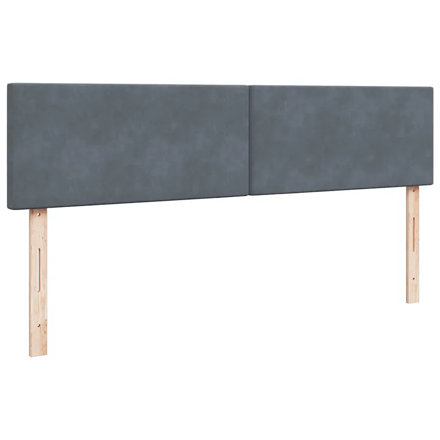 Cadre de lit ottoman avec matelas gris foncé 200x200 cm velours - 8