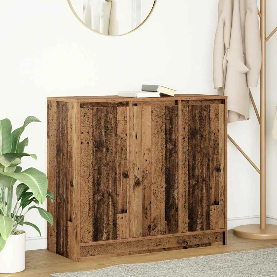 Buffet vieux bois 85x34x76 cm bois d'ingénierie