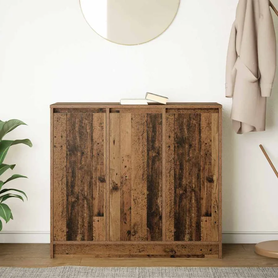 Buffet vieux bois 85x34x76 cm bois d'ingénierie - 3