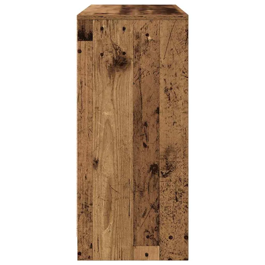 Buffet vieux bois 85x34x76 cm bois d'ingénierie - 7