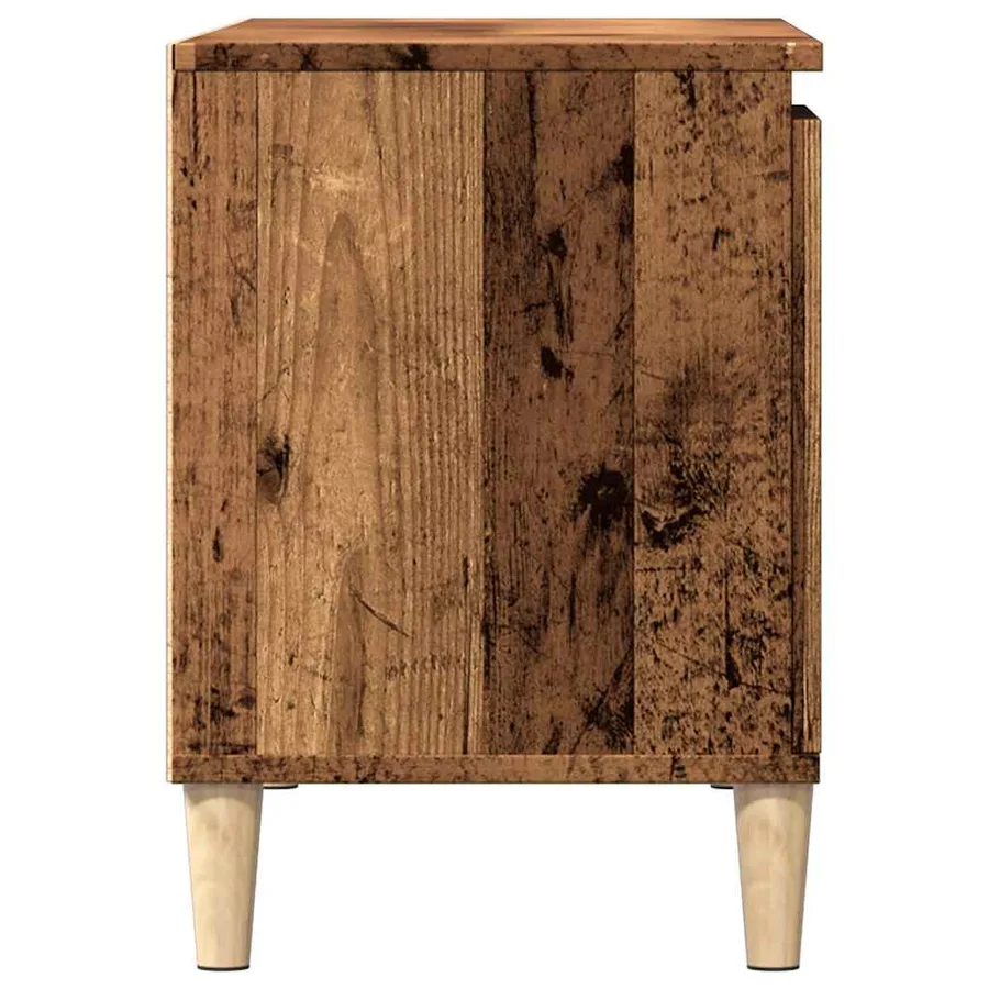 Meuble TV vieux bois 102x35x50 cm bois d'ingénierie - 5