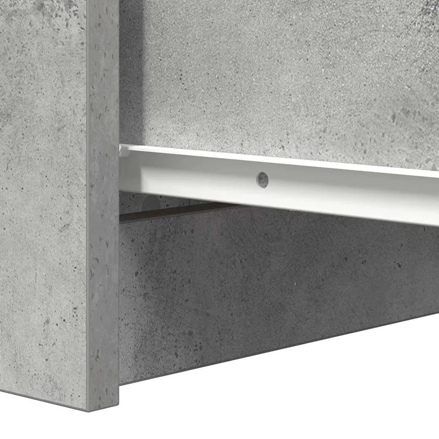 Buffet gris béton 37,5x35x76 cm bois d'ingénierie - 10