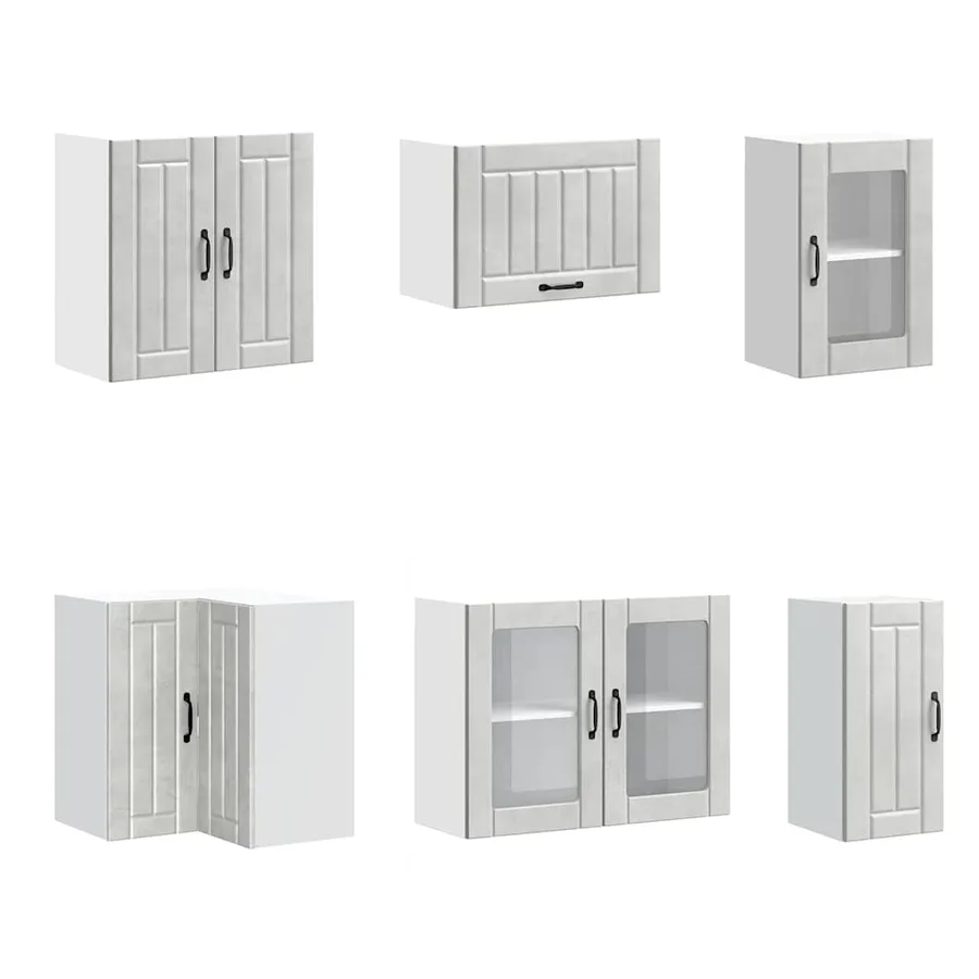 Ensemble d'armoires de cuisine 11 pcs Lucca bois d'ingénierie - 5