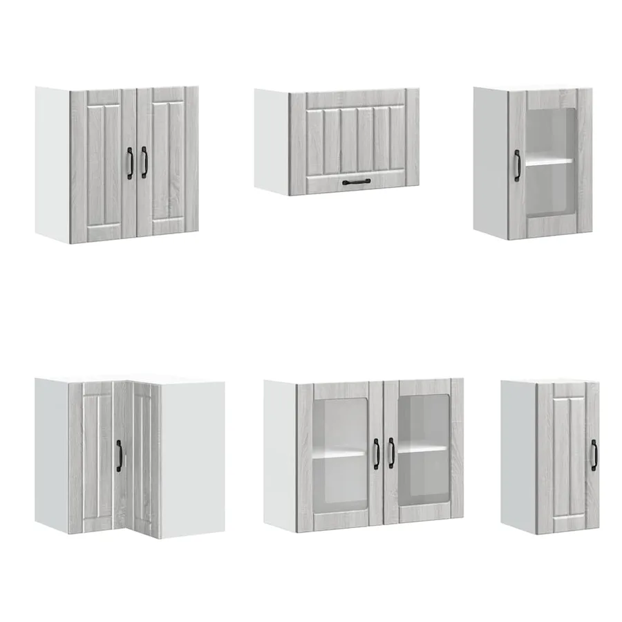 Ensemble d'armoires de cuisine 11 pcs Lucca bois d'ingénierie - 5