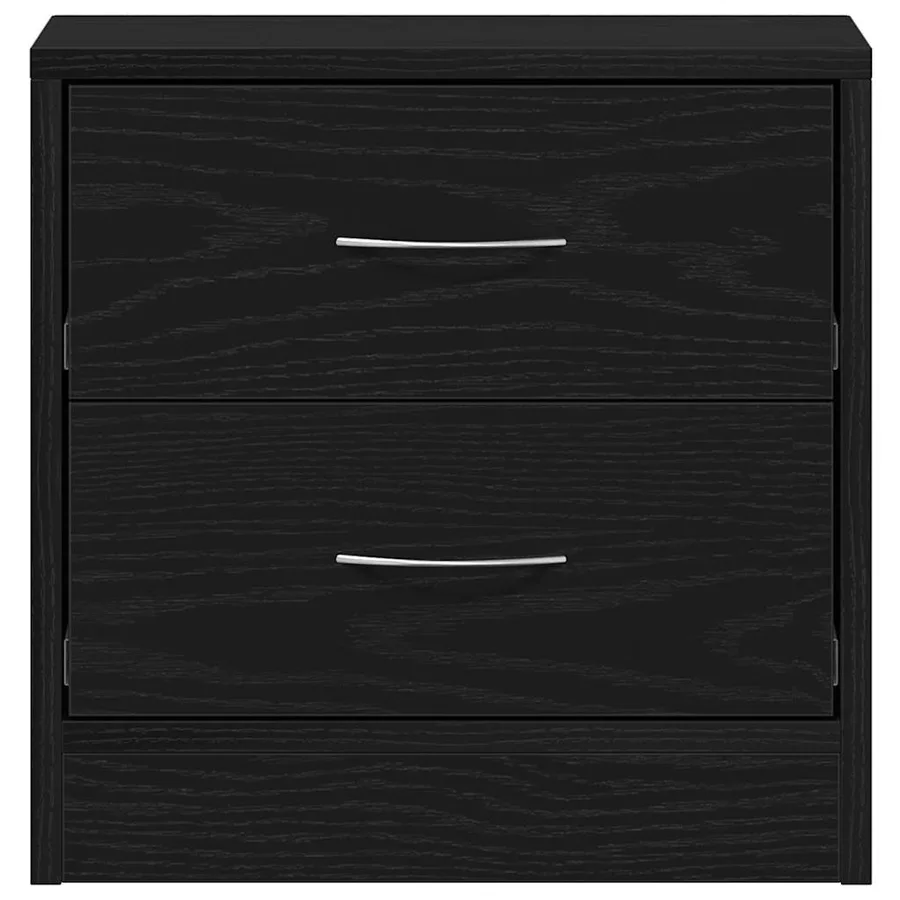Tables de chevet 2pcs chêne noir 40x30x40cm bois d'ingénierie - 7