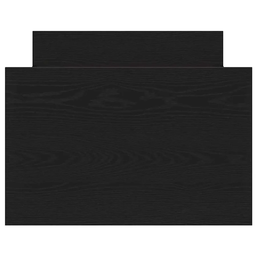 Cadre de lit Chêne noir 193 x 78 x 50 cm Bois d'ingénierie - 6