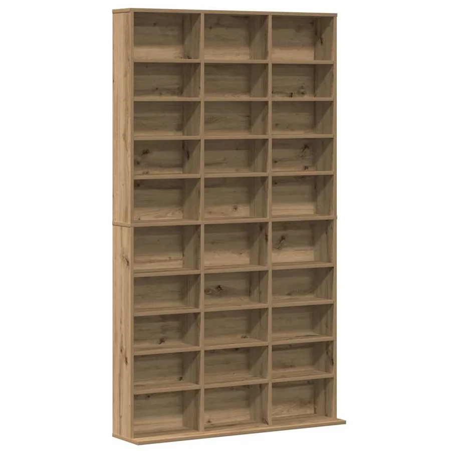 Meuble CD Chêne artisanal 101 x 23 x 177,5 cm Bois d'ingénierie - 2