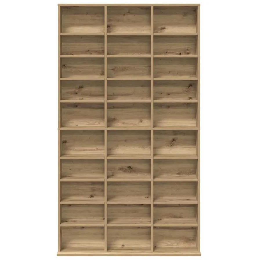 Meuble CD Chêne artisanal 101 x 23 x 177,5 cm Bois d'ingénierie - 6