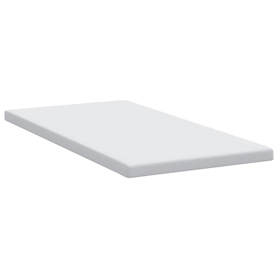 Surmatelas en mousse à mémoire 90 x 200 cm Thick Doux Blanc - 5