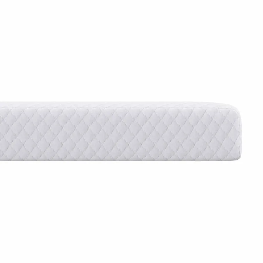 Surmatelas en mousse à mémoire 90 x 200 cm Thick Doux Blanc - 6