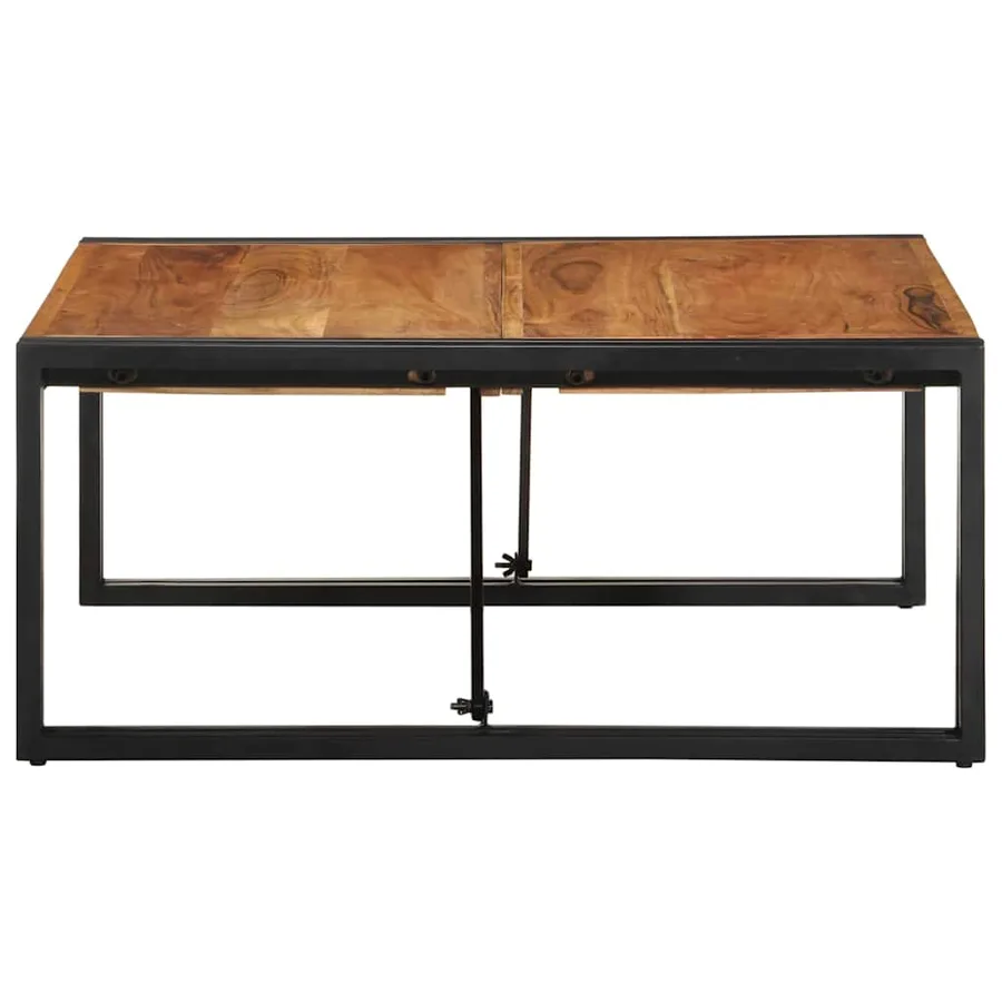 Table basse 80x80x35 cm bois massif acacia - 3