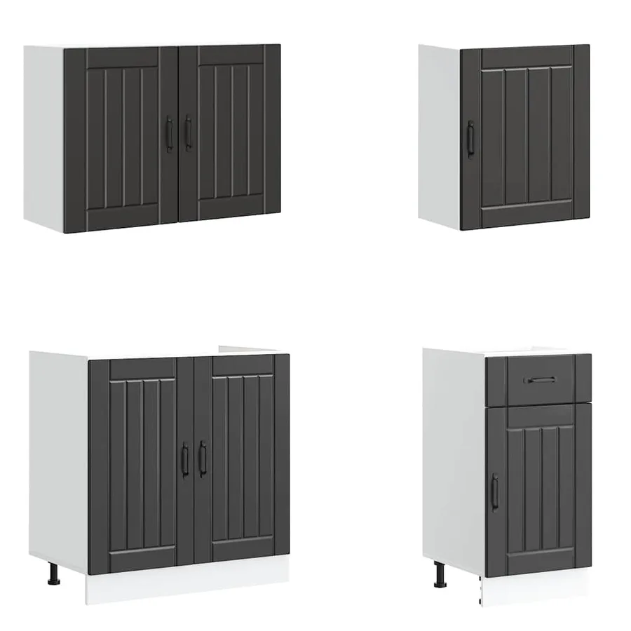 Ensemble d'armoires de cuisine 7 pcs Lucca bois d'ingénierie - 4