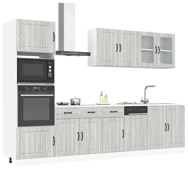 Ensemble d'armoires de cuisine 7 pcs Kalmar bois d'ingénierie