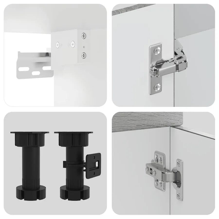 Ensemble d'armoires de cuisine 7 pcs Kalmar bois d'ingénierie - 7