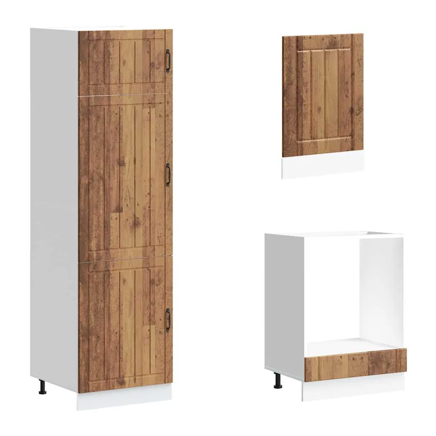 Ensemble d'armoires de cuisine 7 pcs Lucca bois d'ingénierie - 5
