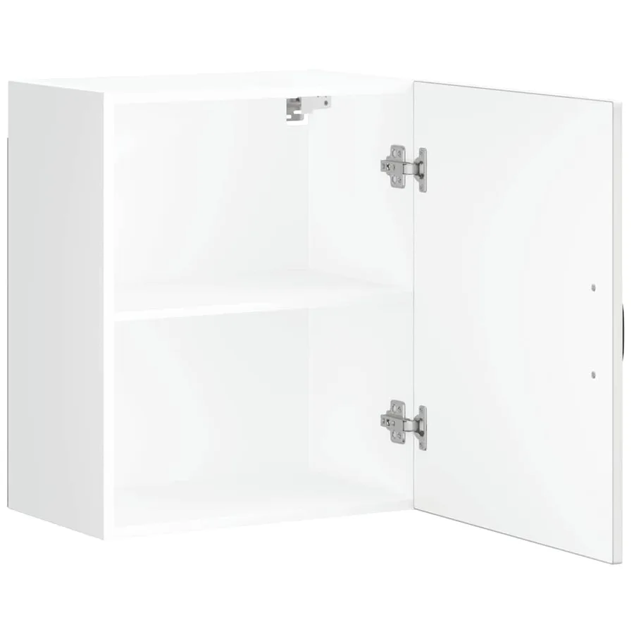 Armoire murale de cuisine Lucca blanc brillant bois ingénierie - 6