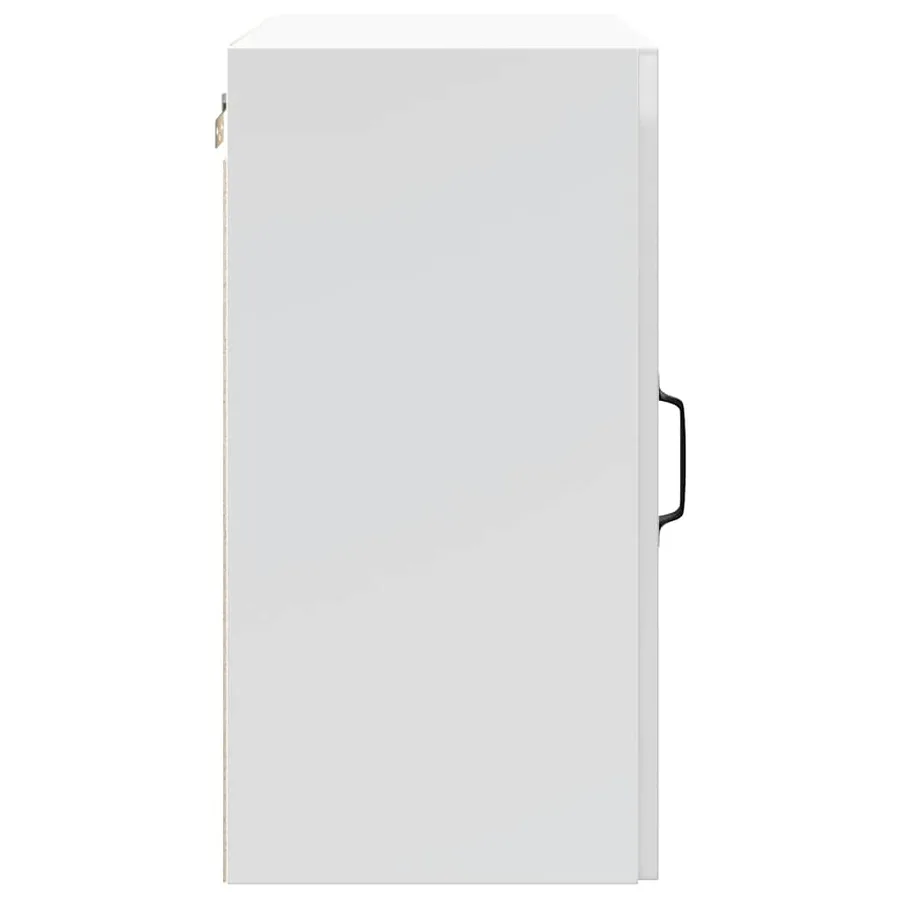 Armoire murale de cuisine Lucca blanc brillant bois ingénierie - 7