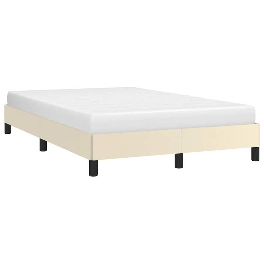 Cadre de lit sans matelas crème 120x190 cm similicuir - 4