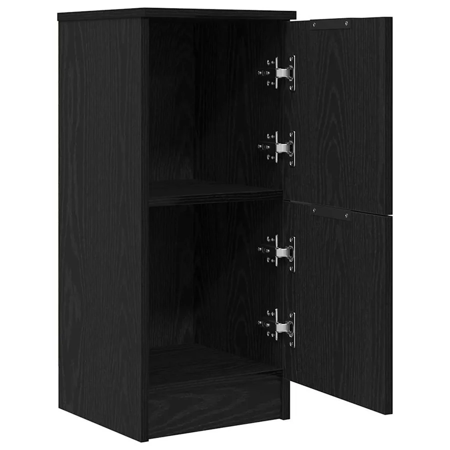 Buffet Chêne noir 30 x 30 x 70 cm Bois d'ingénierie - 5