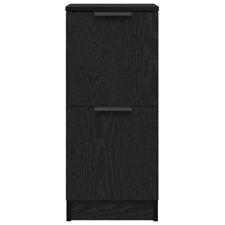 Buffet Chêne noir 30 x 30 x 70 cm Bois d'ingénierie - 7