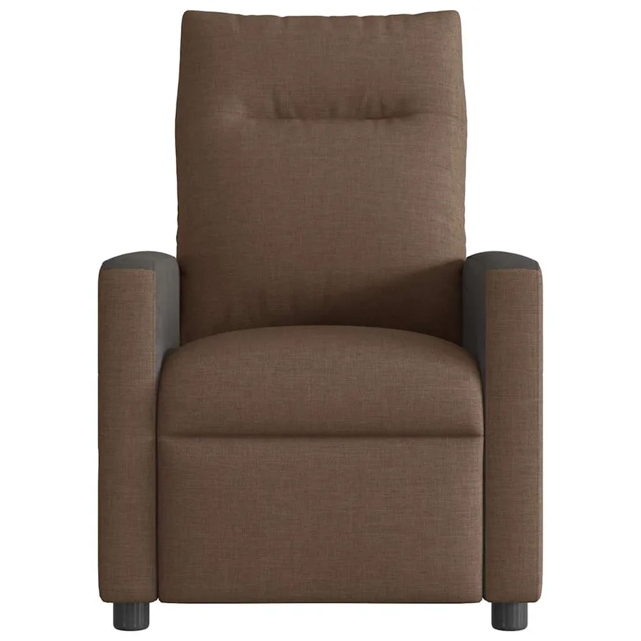 Fauteuil inclinable électrique Marron Tissu - 5