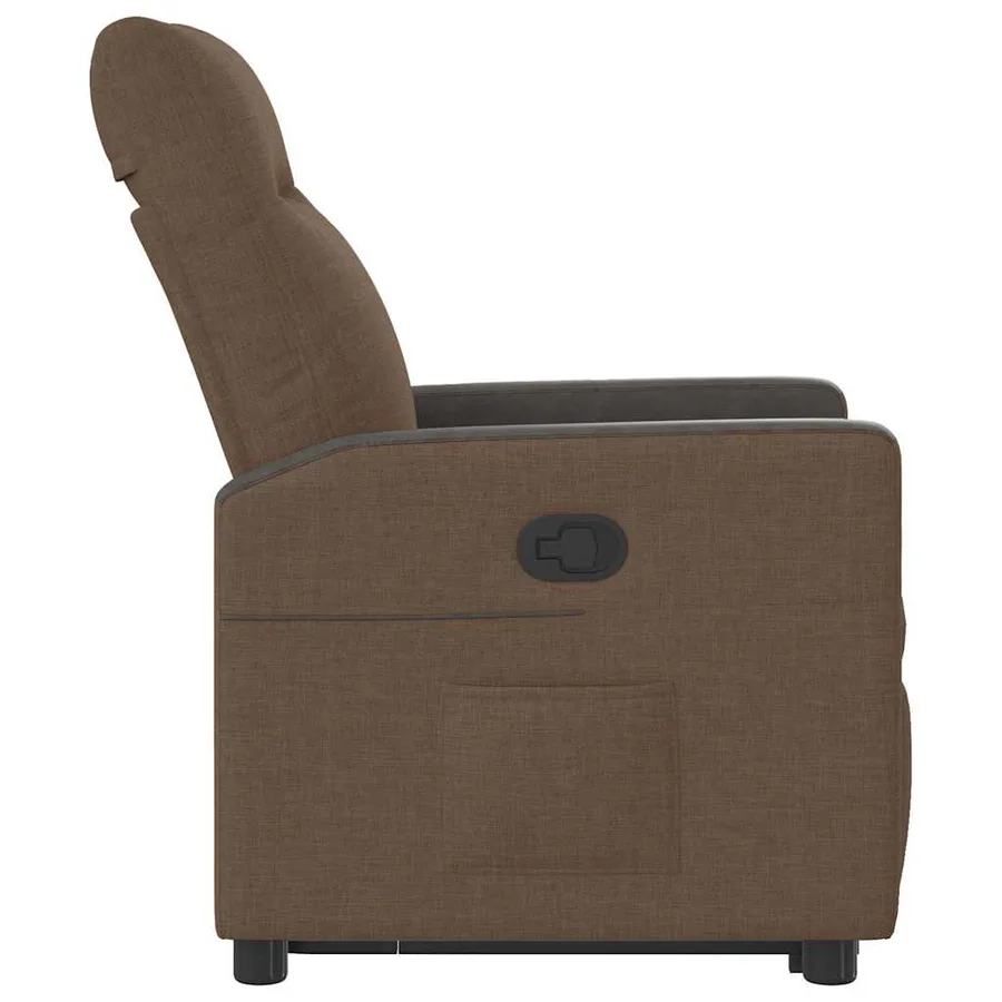 Fauteuil inclinable Marron Tissu - 6