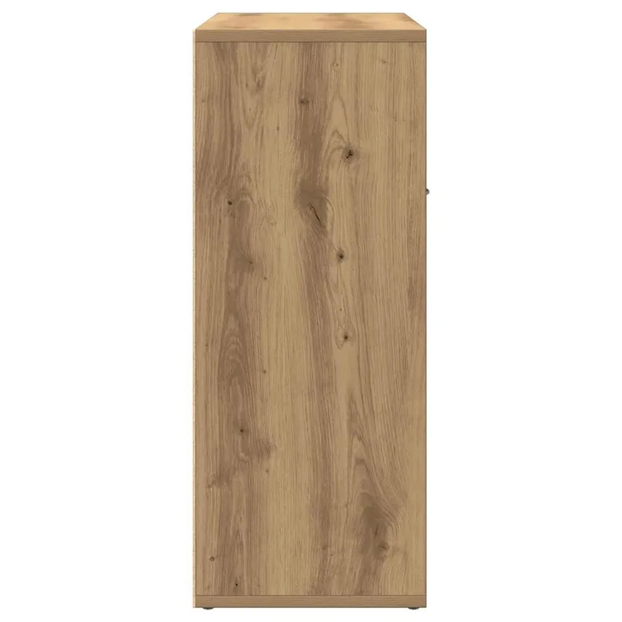 Buffet chêne artisanal 60x30x75 cm bois d'ingénierie - 6