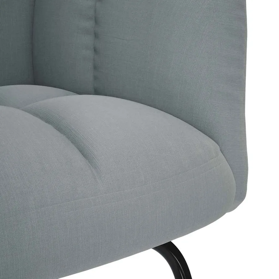 Chaise à bascule Gris clair Tissu - 6