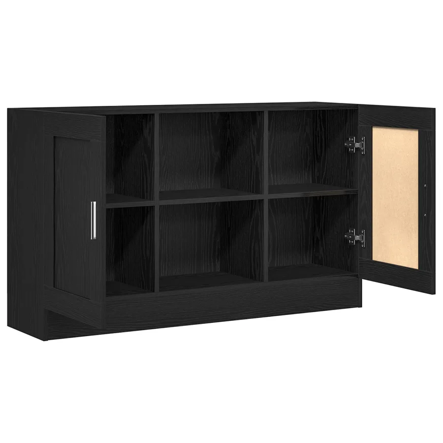 Buffet Chêne noir 120 x 30,5 x 70 cm Bois d'ingénierie - 5