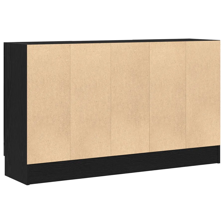 Buffet Chêne noir 120 x 30,5 x 70 cm Bois d'ingénierie - 6