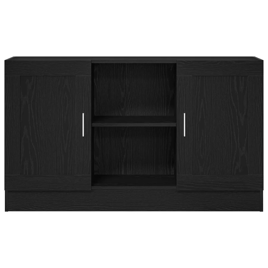 Buffet Chêne noir 120 x 30,5 x 70 cm Bois d'ingénierie - 7