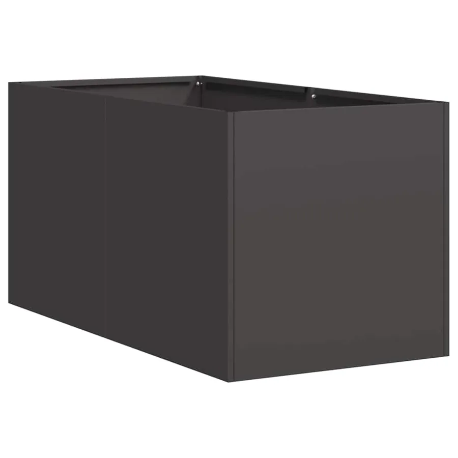 Jardinière noir 40x80x40 cm acier laminé à froid - 2