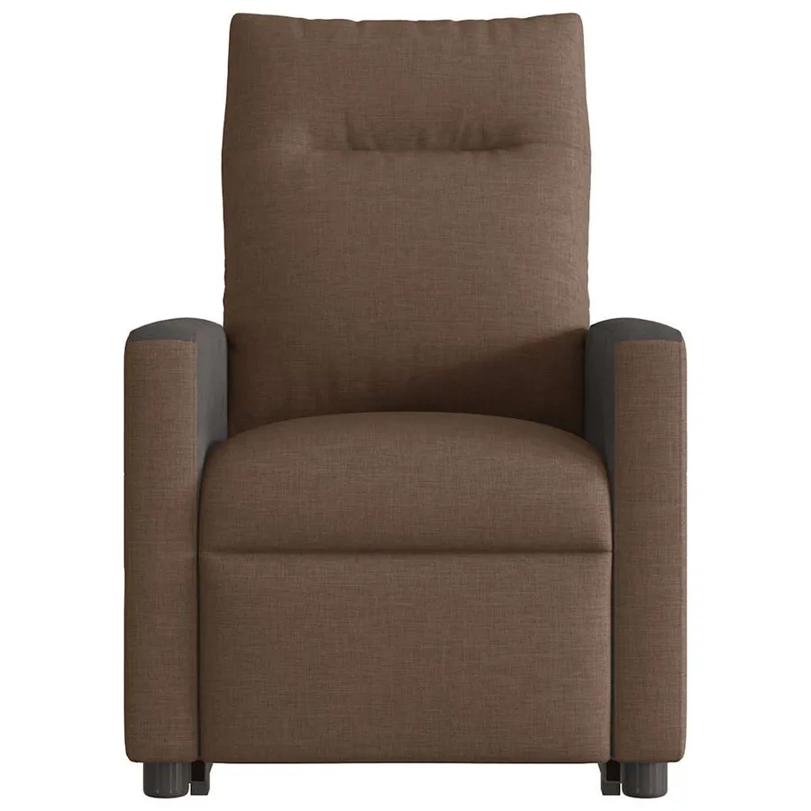 Fauteuil de massage inclinable Marron Tissu - 5