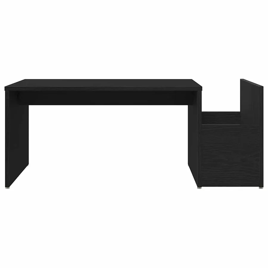 Table basse Chêne noir 90 x 45 x 35 cm Bois d'ingénierie - 6
