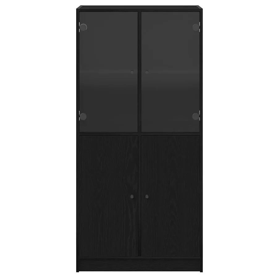 Haut Armoire Chêne noir 68 x 37 x 142 cm - 7