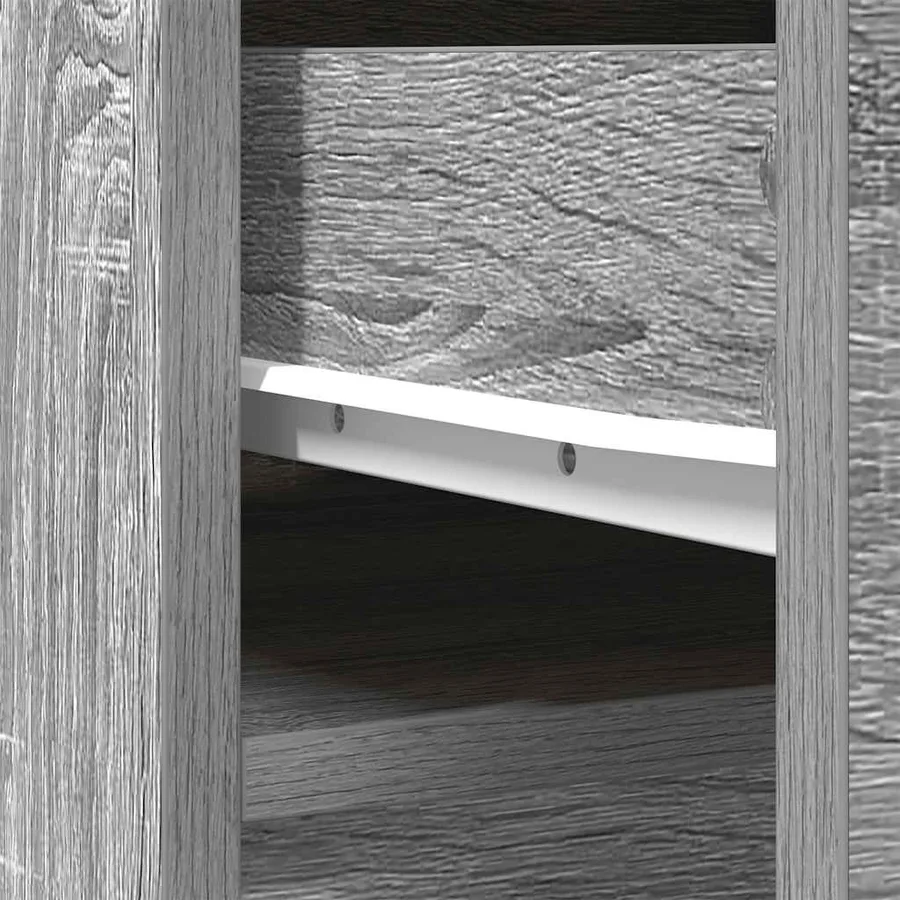 Buffet sonoma gris 37,5x35x180 cm bois d'ingénierie - 10