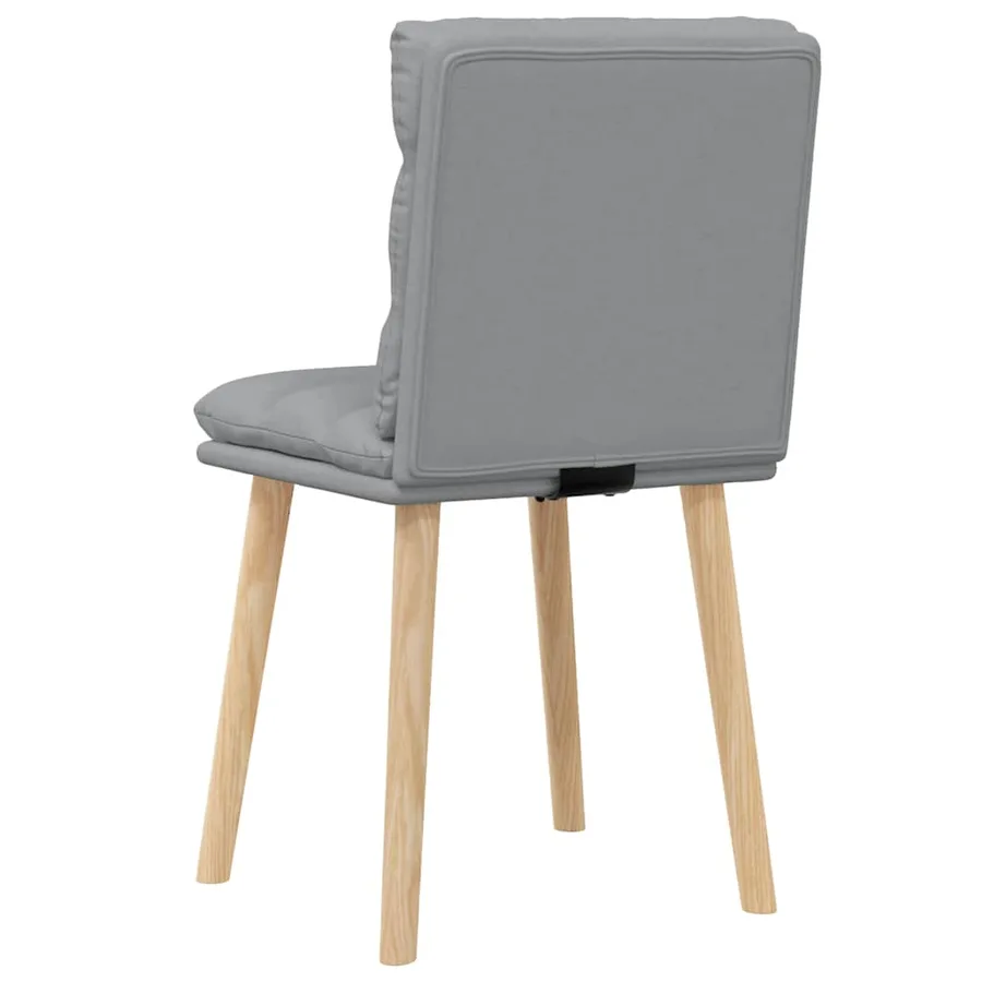 Chaises à manger lot de 2 gris clair tissu - 6