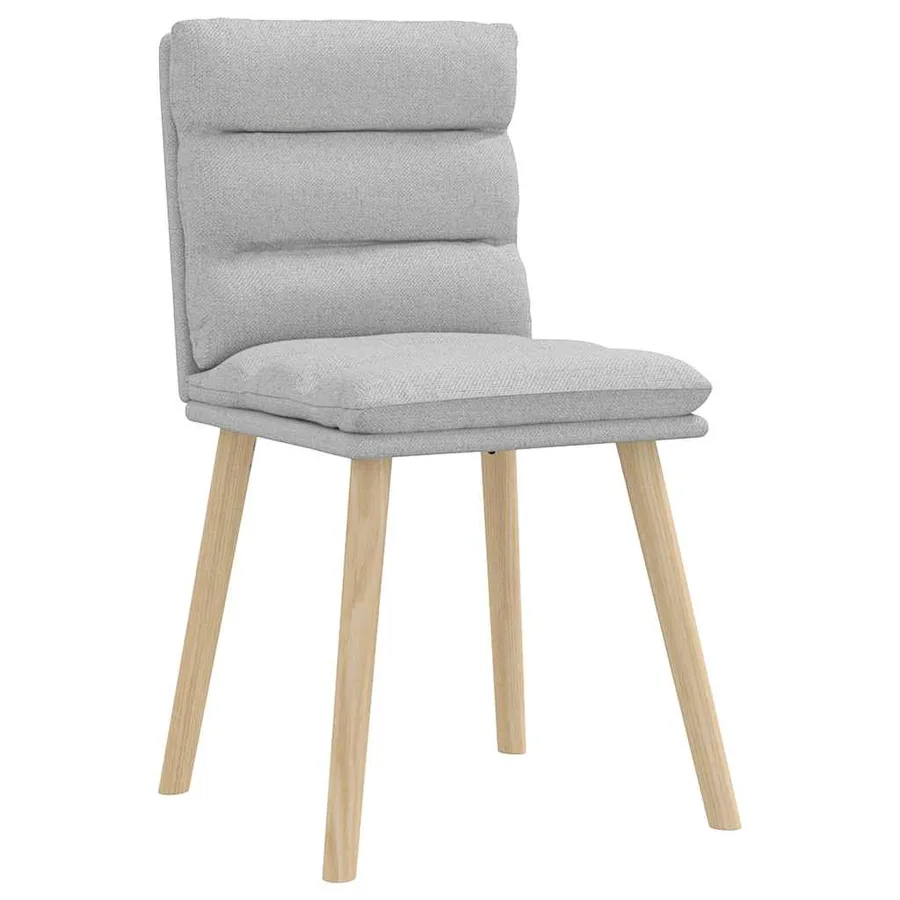 Chaises à manger lot de 2 gris nuage tissu - 3